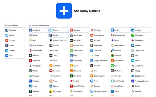 AddToAny sharing options.
