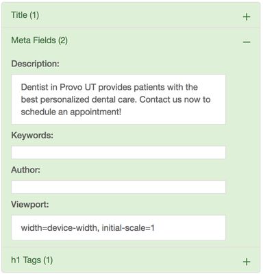 Different categories can be expanded to view more detailed information.