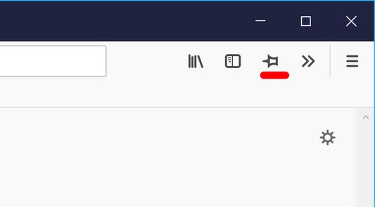 Current Firefox window doesn't have "Always on Top" style  (isn't pinned)