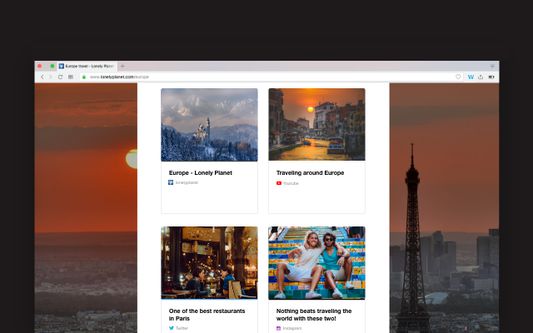 Once saved the item will appear in your collection