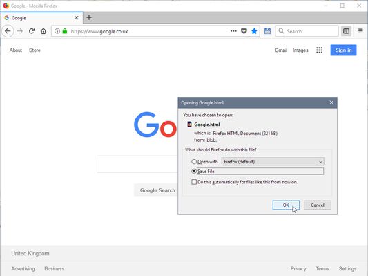 Save Page WE - ready to save page