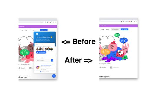 Before & After comparison