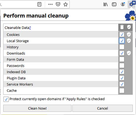 Manually run cleanup