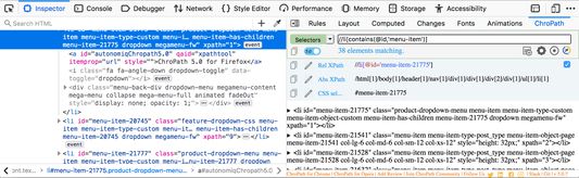 Verify selectors and get all matching nodes extracted in one place.