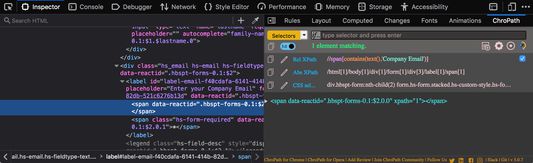 Generate and verify locators inside iframe, Dynamic ID and Dark Theme Support.