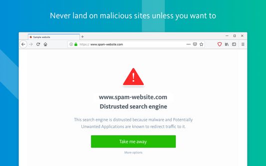 Never land on malicious sites unless you want to