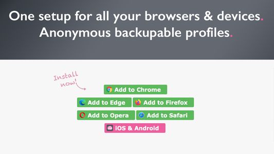 One setup can be used across all your devices and even cross-browser. Install Trufflepiggy - Quick Search now.