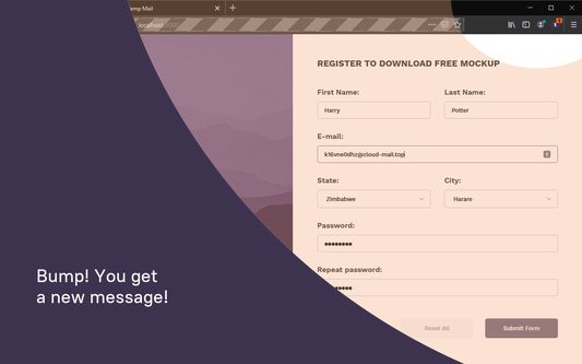 Bump! You get a new message!