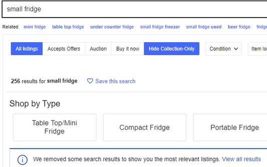 Shows the button the addon adds to eBay.