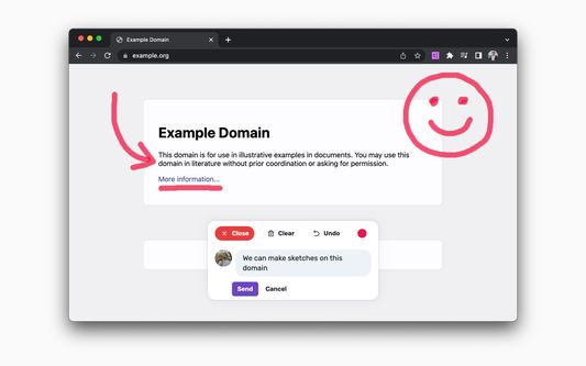 4. If you need more, you can draw right on the page