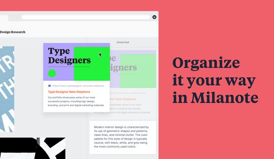 Milanote screenshot image 5