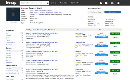 Options not available in your country are pushed to the bottom.