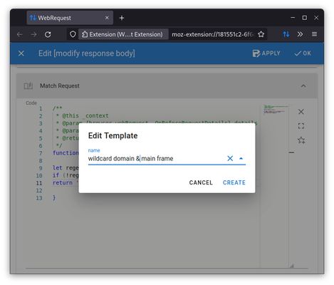 Create your own template