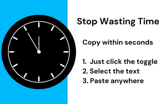Stop wasting time.