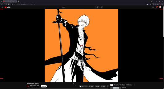This screenshot shows what all the positions for the on screen display looks like for the "line" display type