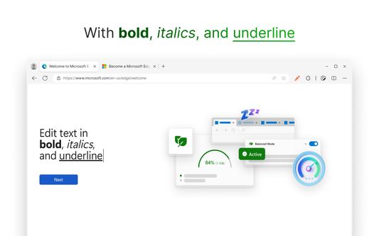 With bold, italics, and underline