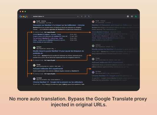 Screenshot of the extension in action.