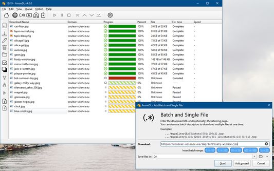 Download a batch of files