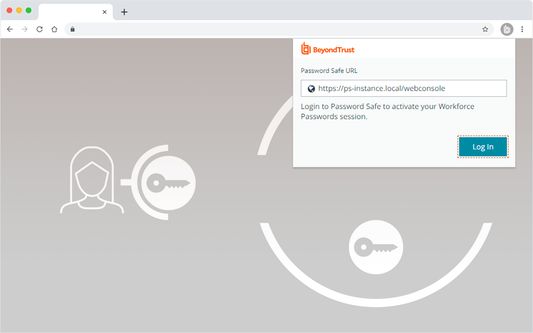 Screenshot of Workforce Passwords URL Entry Screen