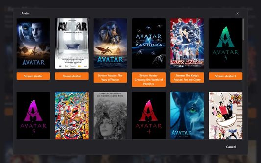 List of some movies in Movie Downloader