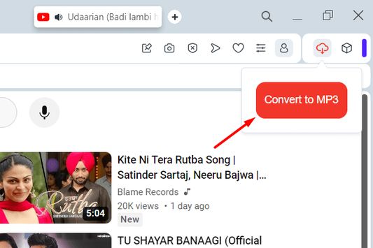 Click the Convert to MP3 button.