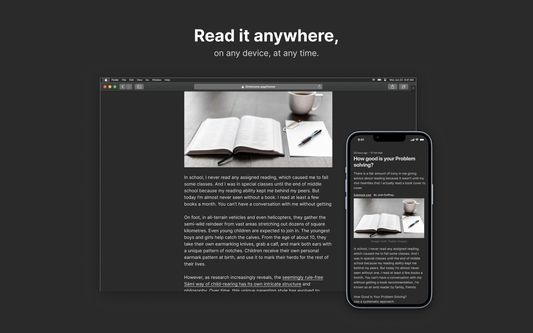 Save any article or page