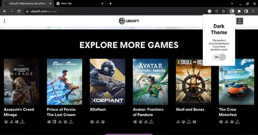 With Dark Mode Enabled