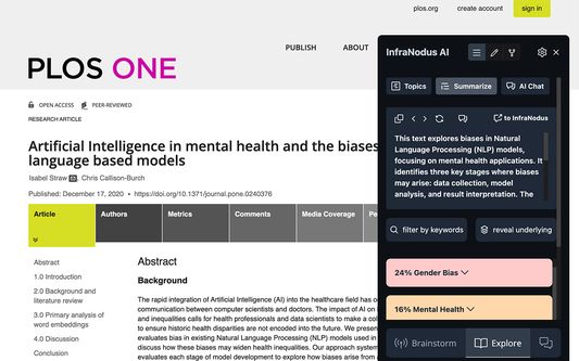 Summarize any article and reveal the main topics within