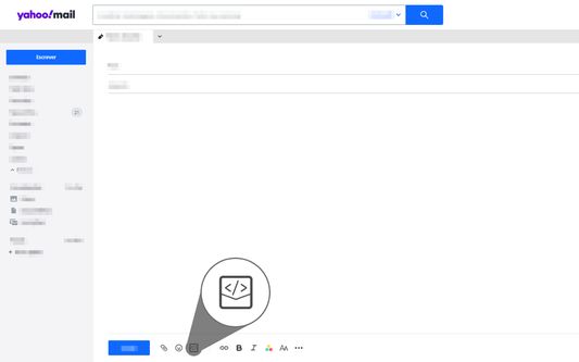 button-icon injected on yahoo mail