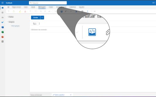 button-icon injected on outlook