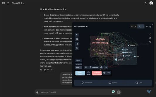 Visualize ideas as a knowledge graph