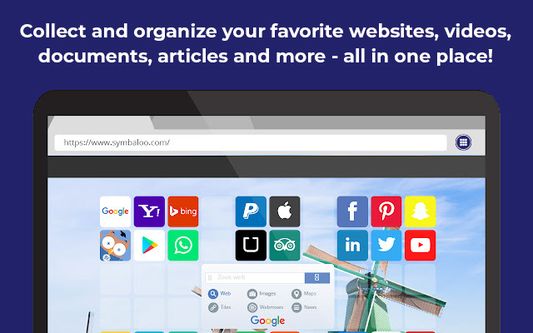 Collect and organize your favorite websites, videos, documents, articles and more - all in one place!