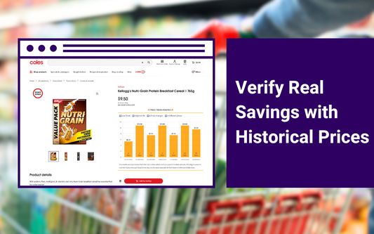 Verify Real Savings with Historical Prices