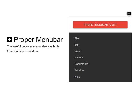 Vertical menubar