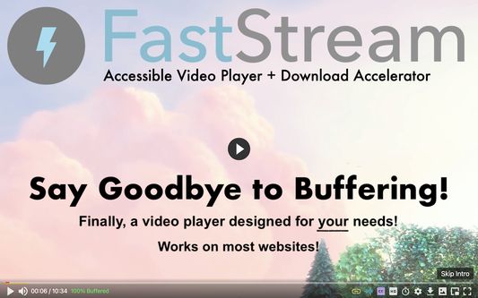 Say goodbye to buffering! Finally a video player designed for your needs!