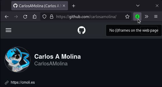 Website without (i)frames.
