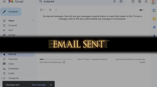 Email Send notification example