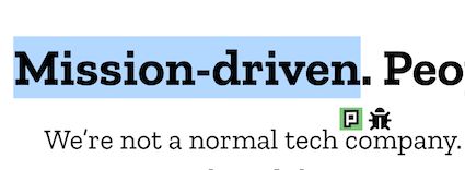 Quick actions to navigate to Pontoon or report localization bugs for text selected on a website.