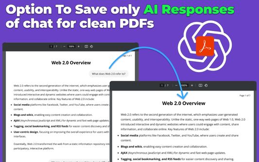 Save only AI response feature.