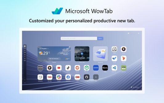 Customized your personalized productive new tab.
