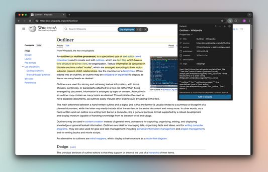 Highlighting text on a website