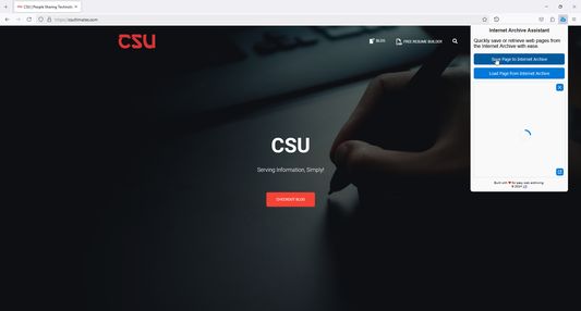 Save Page to Internet Archive - Loader