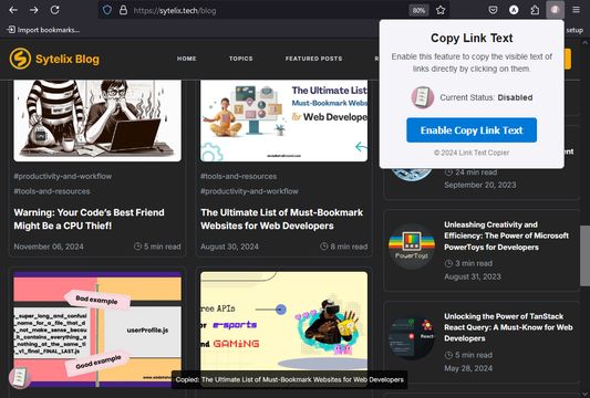 sneak peak of what how the extension work