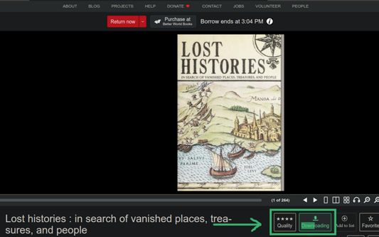 In Internet Archive, during a download process