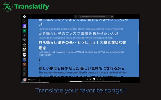 Translate your favorite songs