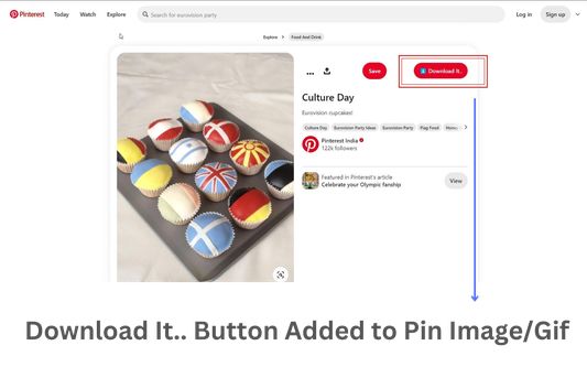 Download button added to individual image/gif pins
