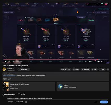 Steam trade up url before encryption