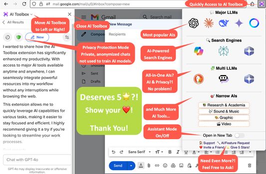 AI Toolbox Tutorial
Access major AI tools & Modern UI crafted with pure love and passion to boost your productivity!