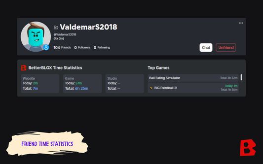 More time details for users