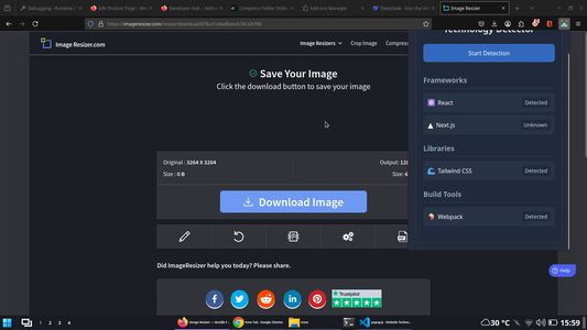 Unlock the tech used on imageresizer.com website.